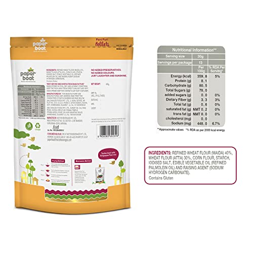 Image of Paper Boat Panipuri Pellets I Hygienic & Tasty I Ready to Fry I Golgappe, 400g