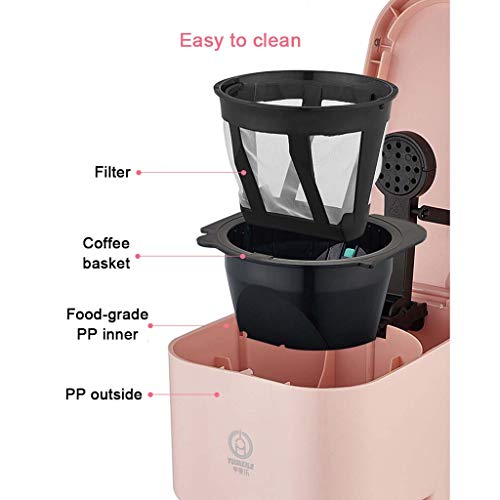 Portable Coffee Machine Automatic American Drip Coffee Machine 5 Cup Coffee Pot 220V For Home Coffee And Tea (Color : A) #TOP7