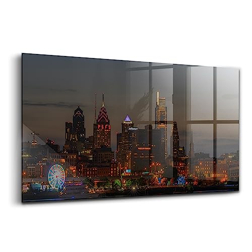 Tableau en verre durable Wallfluent 100x50cm décoration murale art moderne pour intérieur