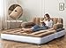 YITAHOME Queen Size Air Sofa Bed Mattress with Headboard and Pump, Blow Up Couch Inflatable Bed for Home Living Room, 79