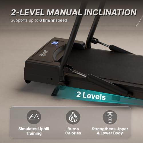 Image of Cult Walking Pad with Trek Motion for Home | 4 HP BLDC Motor | 2-Level Manual Incline | LED Display | 130 kg Weight Capacity | Foldable & Portable