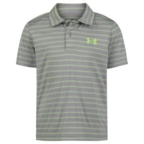 Image of Under Armour Boys' Matchplay Short Sleeve Golf Polo, Lightweight Performance Stretch, Logo Detailing