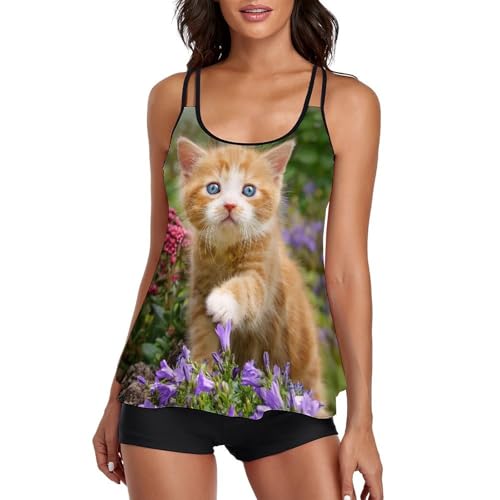 Robe de plage tankini avec short de garçon pour sublimer vos formes en toute confiance