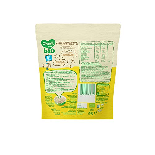 Olvarit Bio Vokoren Granen 8+ maanden - pap - 5x 180 gram - babyvoeding - Image 3