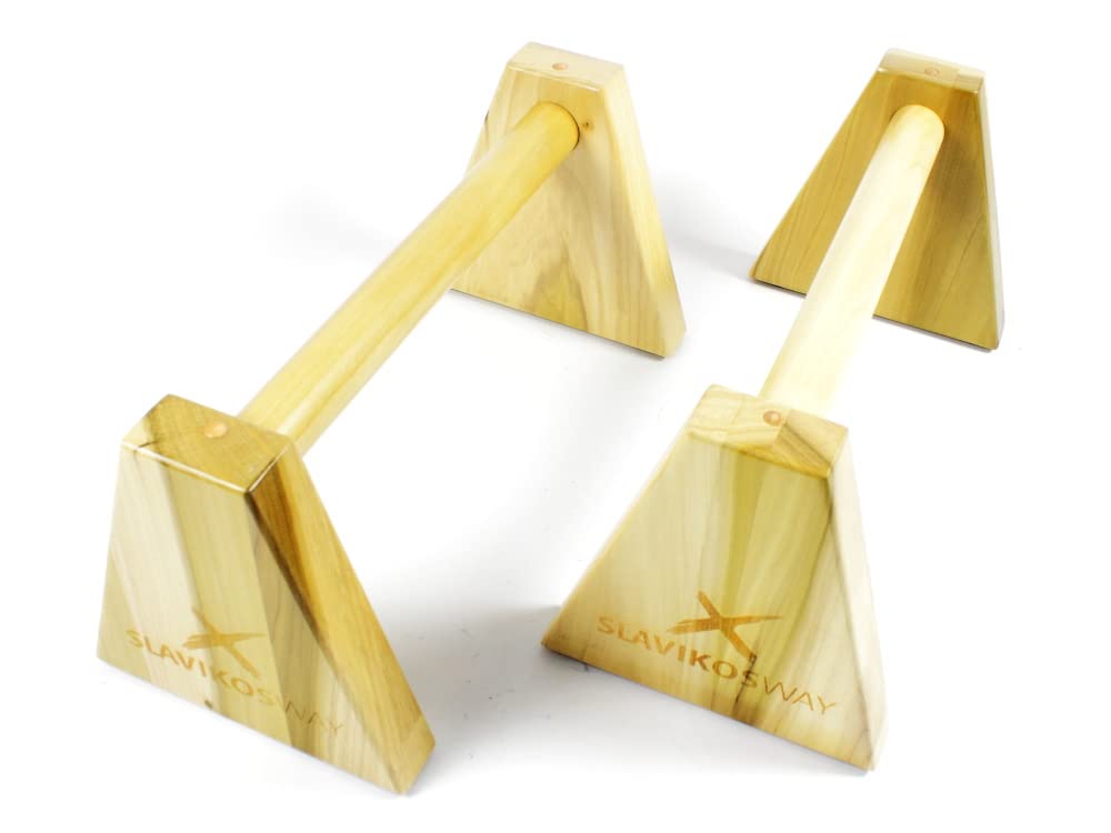 Parallettes Holz Liegestützgriffe Handstandgriffe Stabil Buchsholz Handstand Calisthenics Slavikosway