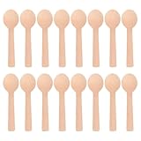Yardenfun 200stücke Holzlöffel Esslöffel Einweglöffel aus Holz Mini Eiskugel Löffel für Desserts Eiscreme und Verkostungen