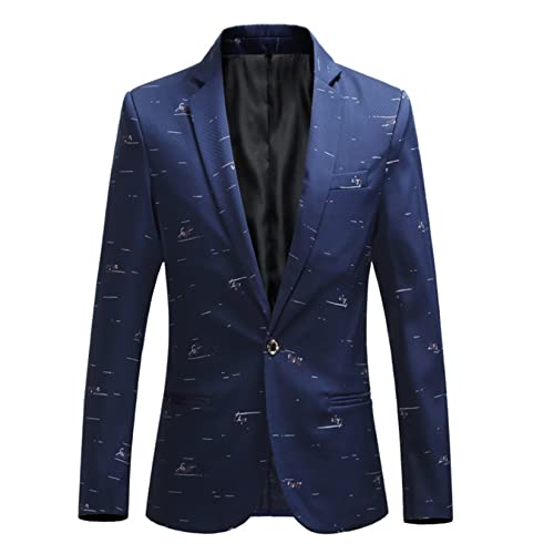 Costume pour hommes Dawwoti avec veste blazer à fleurs pour tenue de soirée chic