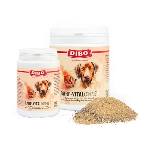 Barf-Vital-Complete, 450g-Dose, Nahrungsergänzung als gesunde, natürliche Ernährung für Hunde von DIBO, Hundefutter, Barf, B.A.R.F.