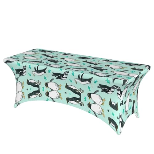 Nappe extensible pingouin pour table rectangulaire de buffet d'anniversaire - 2