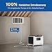 Moiswell Luftentfeuchter mit Pumpe 35 L/Tag – Effektiv gegen feuchte Räume & Schimmel, für Keller, Kriechkeller, Bad, Schlafzimmer & Waschküche, leise, mobil, mit Display und Timer