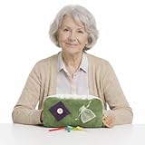 Hapti Demenz Beschäftigung | Grün – Nestelmuff gegen Unruhe & Nesteln | Alzheimer Aktivierung & Sensorik Spielzeug für Senioren | Geschenk für Demenzkranke