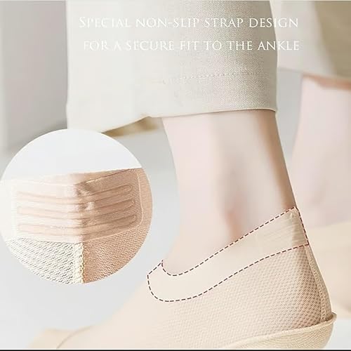 Regulatev Ultra Thin Liner Socks Non Slip ComBed Cotton No Show Socks, Repertoireof Lightweight Flat Boat Line Cotton Footies3