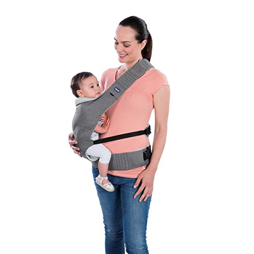 Chicco Grey Stripes Marsupio, 0+ Mesi, Grigio