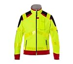 KÜBLER Workwear – KÜBLER RESCUE Softshelljacke Herren PSA 2 - Warngelb/Mittelr