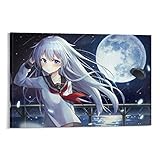 ZXCW Charlotte Anime Poster Pop Creative Art Painting Canvas Living Room Gift,Canvas Decoration...