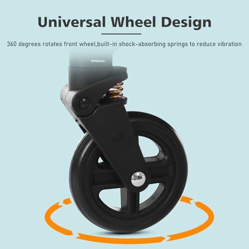 Baby Stroller for Toddlers from Birth to 3 Years,Foldable Pram Travel Pushchair with Adjustable Seat,7.2kg Buggy,5-Point Harness,Storage Basket, Adjustable Canopy,360-degree Front Wheels - Image 3