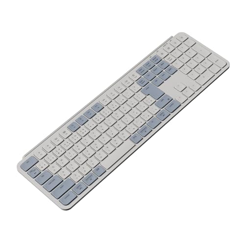 undefined 【国内正規品】Keychron B6 Pro ウルトラスリム ワイヤレスキーボード、フルサイズ、テンキー付、ZMKカスタマイズ、シザースイッチ、2.4 GHz/Bluetooth 5.2/有線接続、ロングバッテリーライフ、Mac Windows Linux対応 (レトロブルー, JISレイアウト) の商品画像 4
