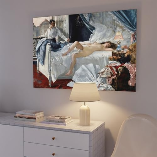 Impression sur toile Rolla par Henri Gervex, tableau déco pour salon de 20x30 cm