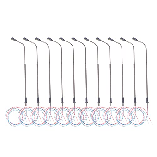 NAMOARLY 1/150 Scale Led Lamp Post Street Light Led Light Accessory Miniature Lamp Post