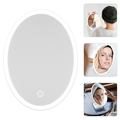 Espejo de Maquillaje Ovalado con Luz LED y Carga USB miniatura 4