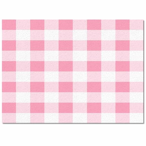 Tapete decorativo rosa 2'7" x 5' antideslizante miniatura 3