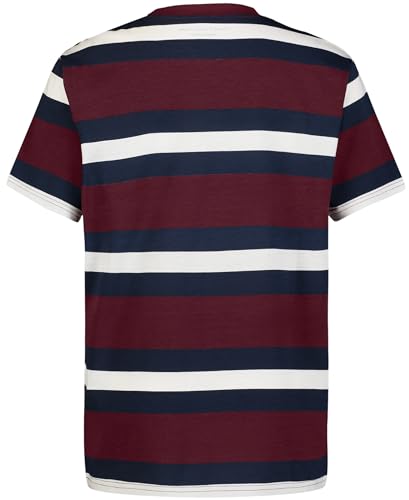 Tommy Hilfiger Boys Short Sleeve Striped Crew Neck T-Shirt, Soft, Comfortable, Relaxed Fit