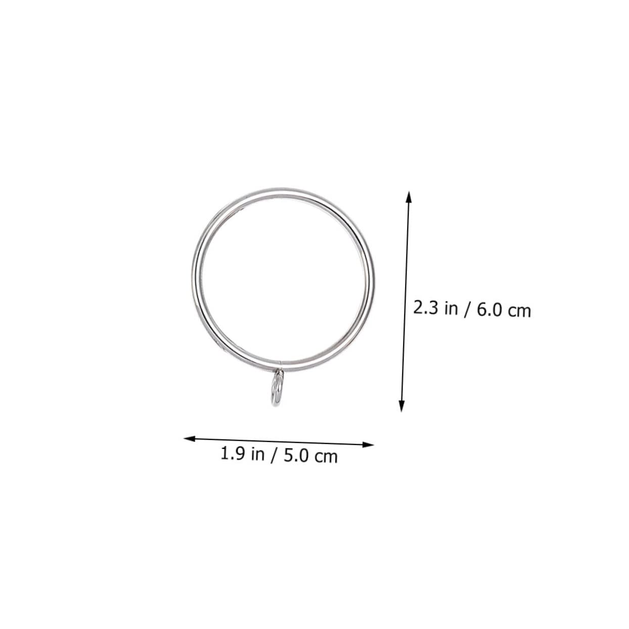 GOOHOCHY 10Pcs Stainless Steel Shower Curtain Rings Hooks for Easy Hanging Bathroom Curtain Accessories Flexible and Sturdy Design for Long Term Use