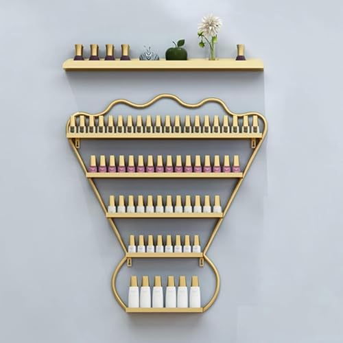 Estante de esmaltes de uñas para colgar que soluciona la falta de espacio en mesas 2