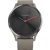 Garmin vívomove HR, Hybrid Smartwatch for Men and Women, Black w/Sandstone Silicone Band