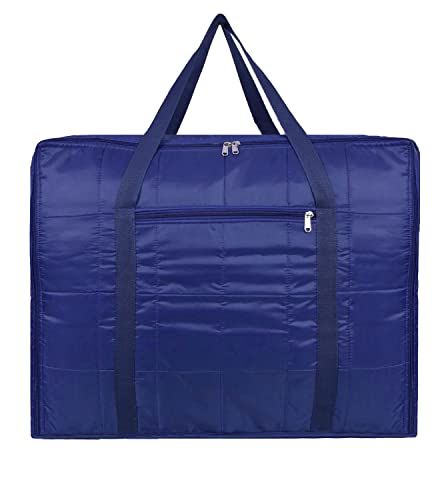 AARON INC® Parachute Jumbo Underbed Bag Clothes Storage Bag with Zipper Closure and Handle Moisture Proof Multi-purpose Toys, Blanket, Cloth Bag, Rectangular (Blue, Pack of 1) (B09YR9WRBP) Amazon Price History, Amazon Price Tracker
