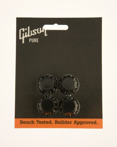 Gibson Top Hat Knobs - 4 Pack, Black #TOP5