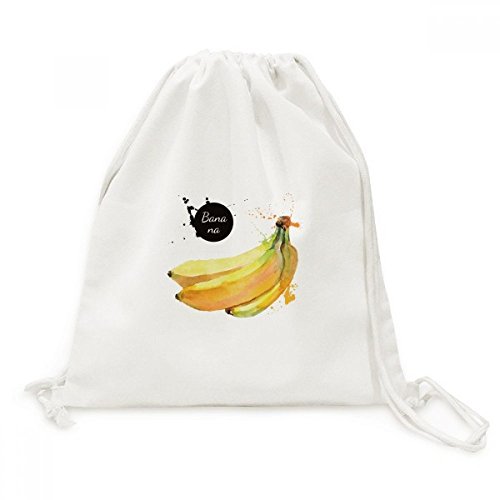 Sac à dos Banane Aquarelle en toile robuste de qualité