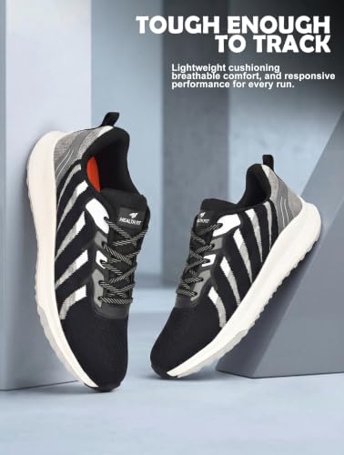 Image of Sports Shoes with Crystal Cushion Technology Lightweight Shoes Training Cricket,Gym,Comfortable Extra Max Cusion with Memory Foam Insole Running Shoes for Men HF146