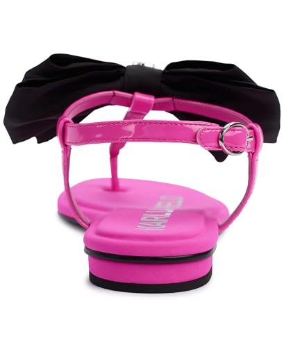 KARL LAGERFELD Women's Cristi Studded Bow Thong Flip Flop Sandal Slide3