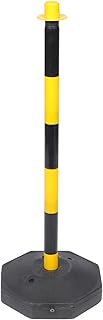 Housoutil Traffic Post Cones Traffic Delineator Poles Construction Lot Road Marker Street Stanchion Safety Caution Barrier Parking Post Yellow Traffic Barricade Post