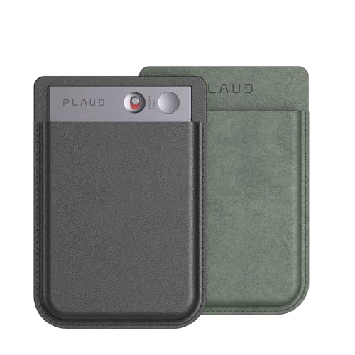 Plaud Note AI Voice Recorder with 2 Cases, with App Control, Transcribe & Summarize with AI Technology, 64GB Memory, Voice Recorder Carrying Case