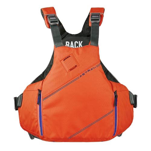 Astral YTV 2.0 Life Jacket - Lightweight USCG Type V PFD Adult Life Vest for SUP, Touring, Sailing, & Whitewater - Orange - Medium/Large