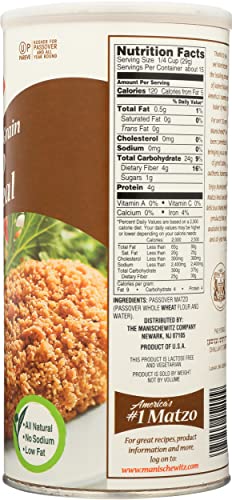 Manischewitz Whole Grain Matzo Meal, 16 Oz #TOP6
