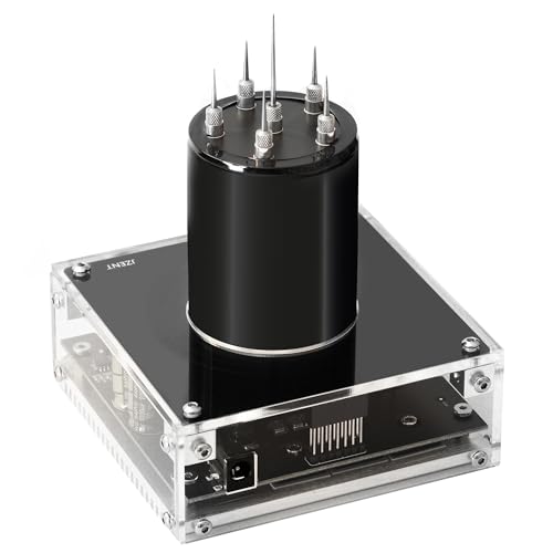 JZENT Bluetooth Music Tesla Coil SSTC Desktop Toy Plasma Loudspeaker Arc Generator Wireless Transmission Teaching Demonstration Experiment Model for boys JE-19