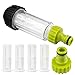 Produktbild GZkushi Wasserfilter Set, 3/4 Zoll Wasser Vorfilter mit 4 × Filtereinsatz & Schnelladapter, für Hochdruckreiniger, Gartenpumpe, Gartenbewässerung, Wohnmobil