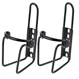 ibasenice Robuster Fahrradflaschenhalter aus Aluminiumlegierung 2 Stück Wasserflaschenhalter für Mountainbike E Scooter und Motorrad Leichter Trinkflaschenhalter Schwarz