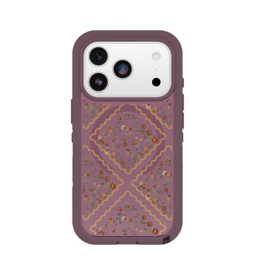 Image of OtterBox iPhone 17 Pro Defender Series Pro XT Clear Case - Dusk Reverie - Purple - Tough, Rugged & Durable iPhone Case, Snaps on MagSafe