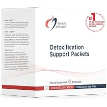 Designs for Health Detoxification Support Packets - 3-Part Easy Full Body Detox, Liver Cleanse Support Kit - Detoxify with Nutrients, Calcium D-Glucarate, Milk Thistle + More 60 Packets