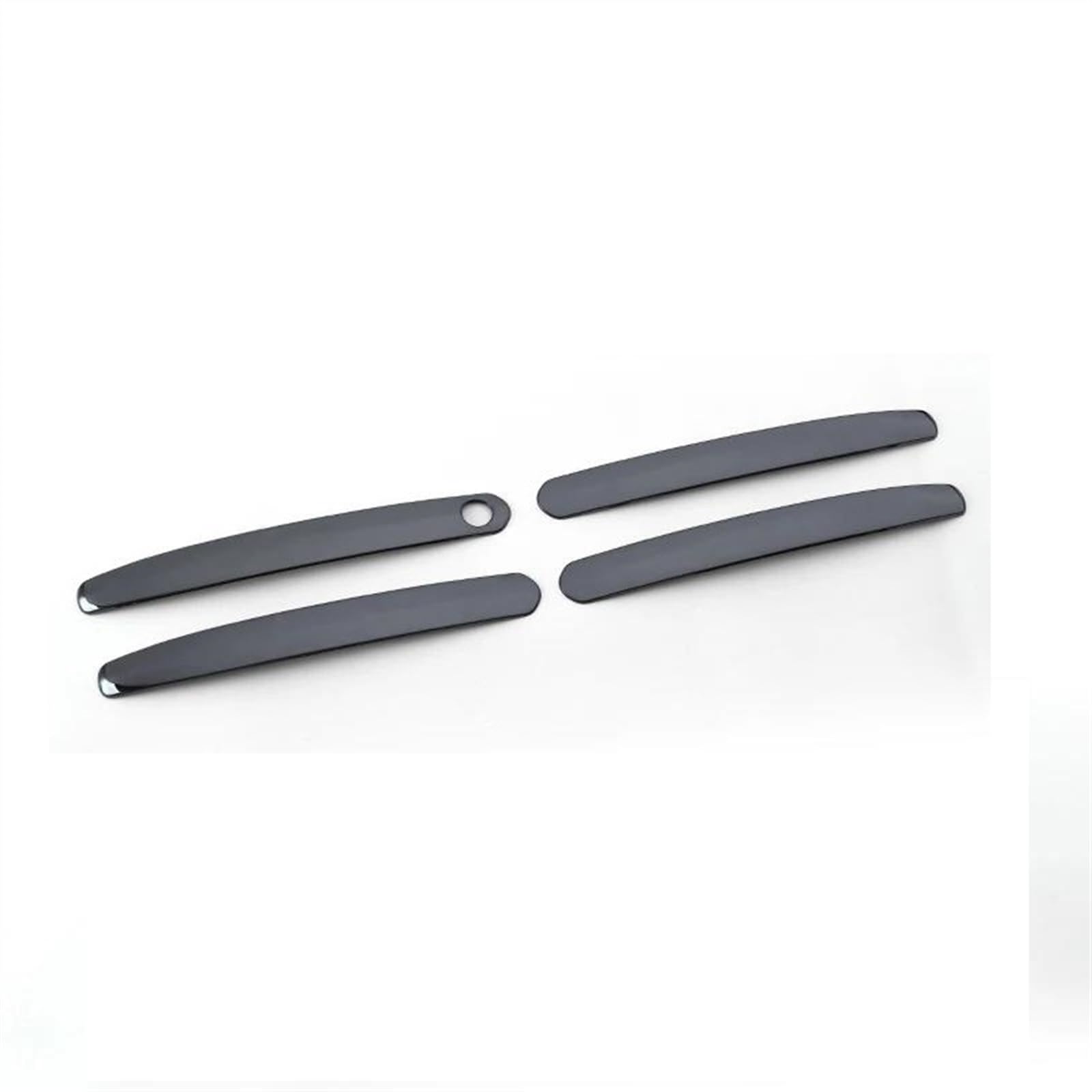 Kjhopy Black 1 4/8 Pieces Car Electroplating Exterior Door Handle Strip Cover W/Smart Keyhole For Toyota Rav4 2019-2023 Rav 4 Xa50 Exterior Door Handle(Black 1)