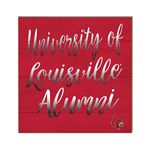 KH Sports Fan Louisville Cardinals 10"x10" Team Alumni Sign, One Size, Multi