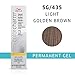 COLORCHARM Permanent Gel, Hair Color for Gray Coverage, 5G Light Golden Brown