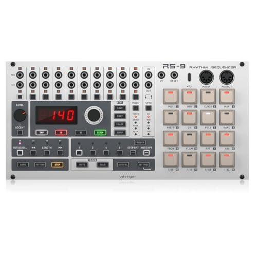 Behringer RS-9 Rhythm Digital Sequencer Module with 10 Drum Channels for Eurorack