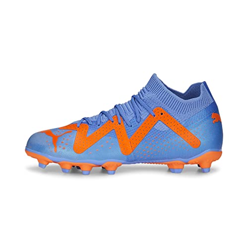 PUMA Unisex Kids Future Match Fg/Ag Jr Soccer Shoe, Blue Glimmer Puma White Ultra Orange, 10 UK - Image 4