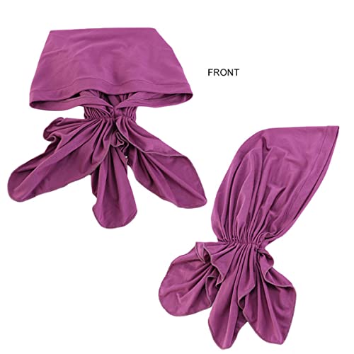 LIUPUUDLY Turban pour femme - Foulard doux pour femme - Bonnet de sommeil - Turban pour le cancer, la chimio, la perte de cheveux, gris, taille unique – vue 4