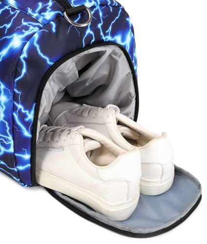 Sport Bag for Boy Duffle Gym Bag Overnight Travel Weekender Sleepover Bags With Shoe Compartments and Wet Pocket Carry On Bag4